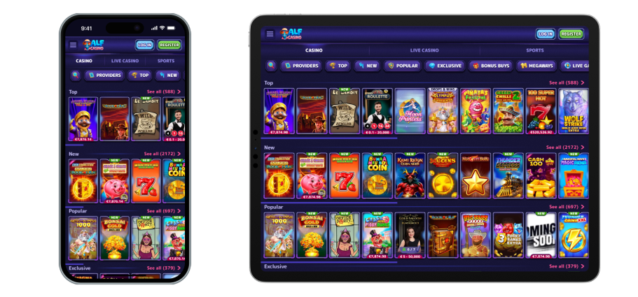 Alf Online Casino Mobile App